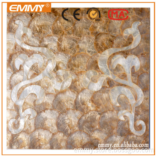 Natural capiz pattern inlay shell mosaic crafts